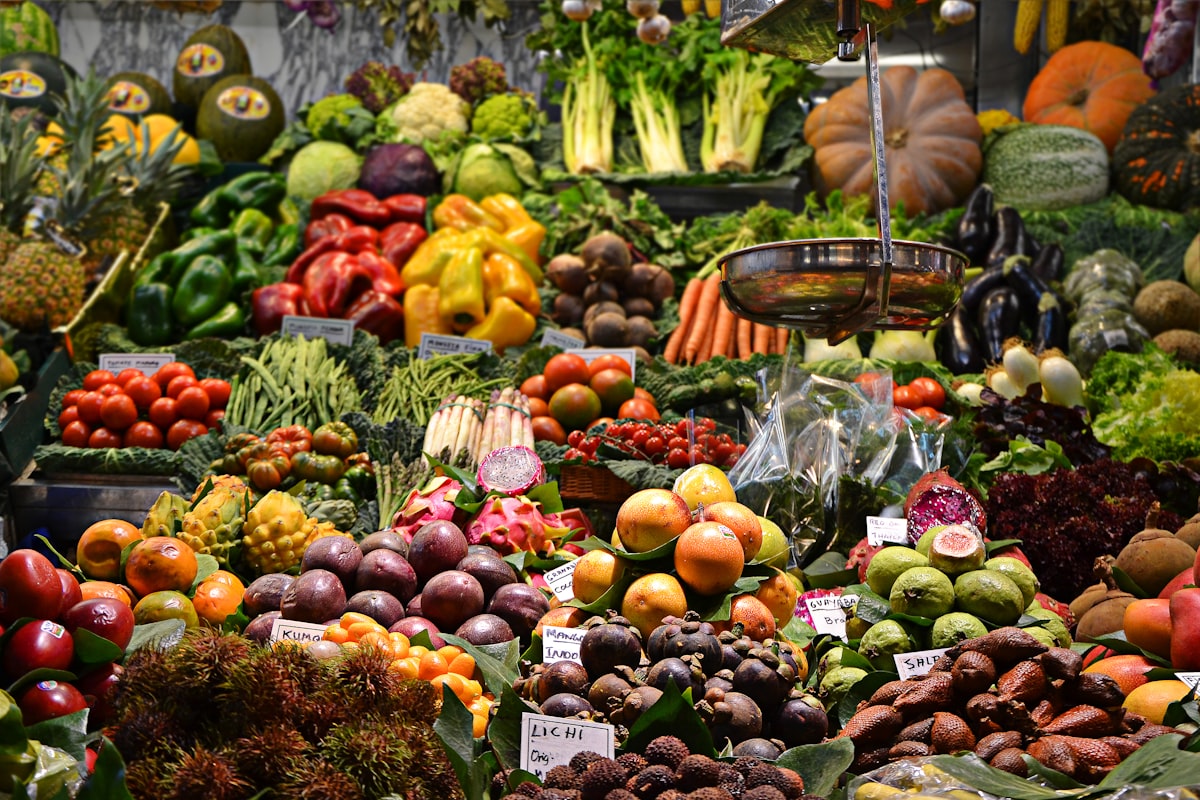 Fresh vegetables and ingredients prepared for CityBites meals.