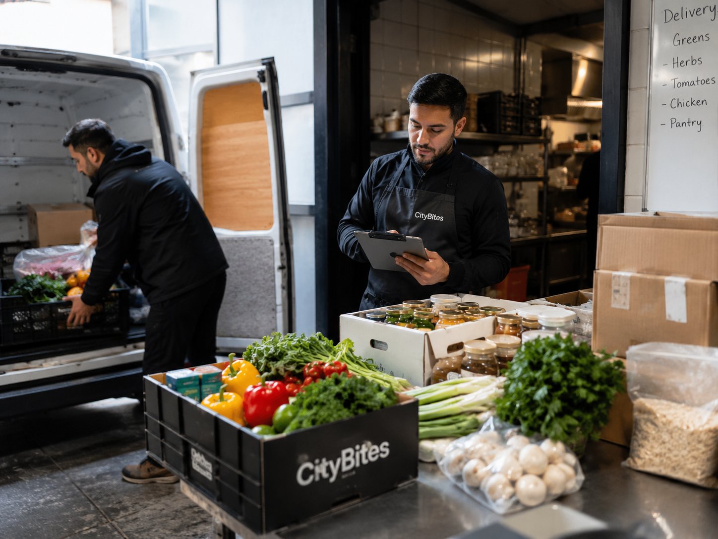 Source stage of the CityBites office-food day