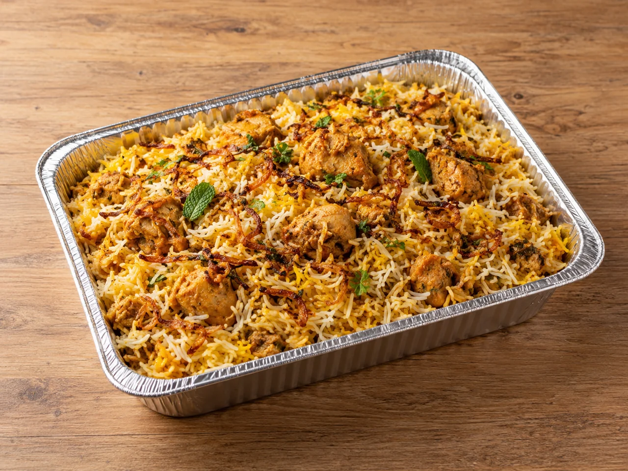Chicken Dum Biryani Tray