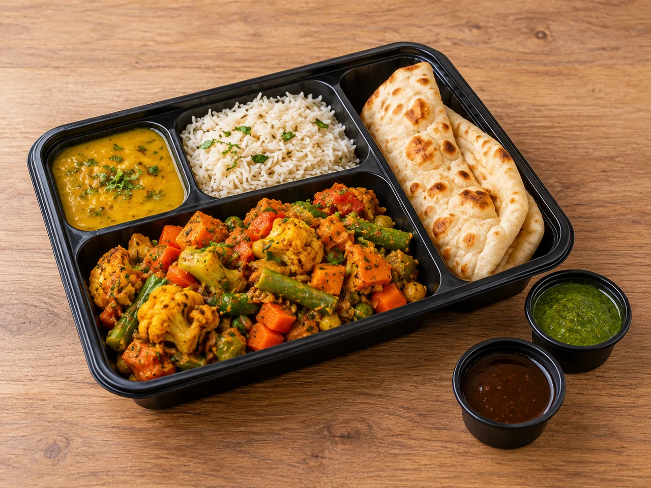 Seasonal Vegetable Sabzi Lunch Box