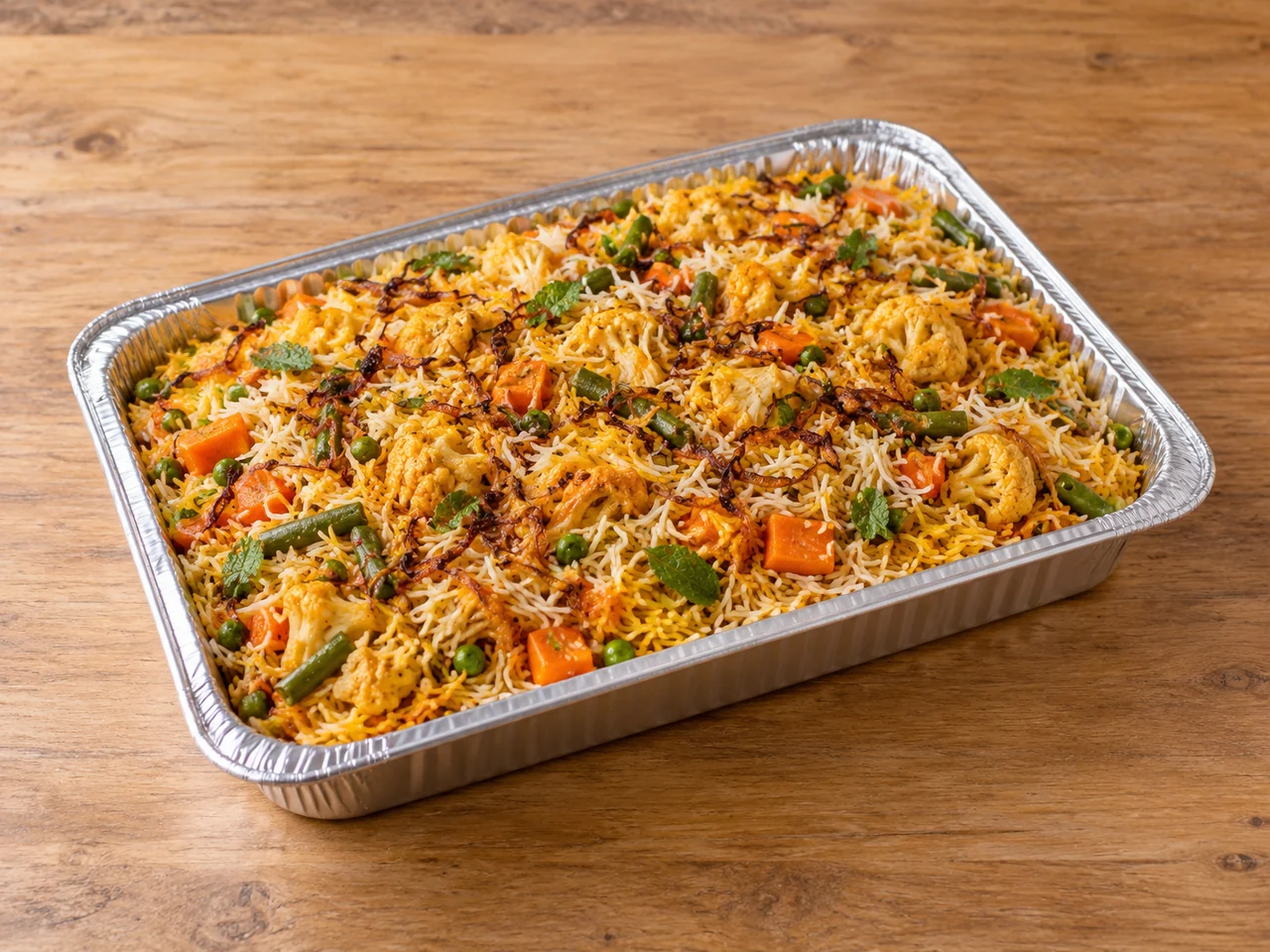 Vegetable Dum Biryani Tray