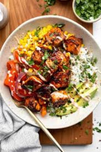 Picture of Chili-Lime Salmon Plate